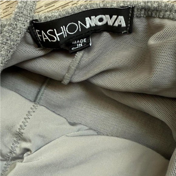 Fashion Nova Gray Backless Dress - Picture 5 of 7